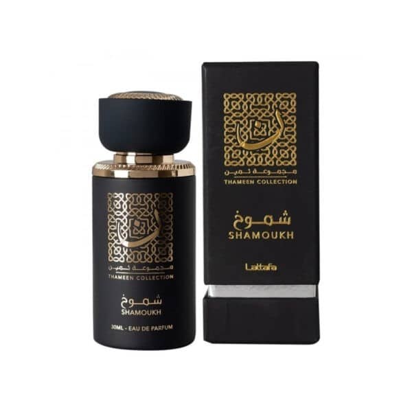 Shamoukh Eau de parfum by Lattafa. This long-lasting and versatile perfume is the perfect gift for your loved ones. Buy now
