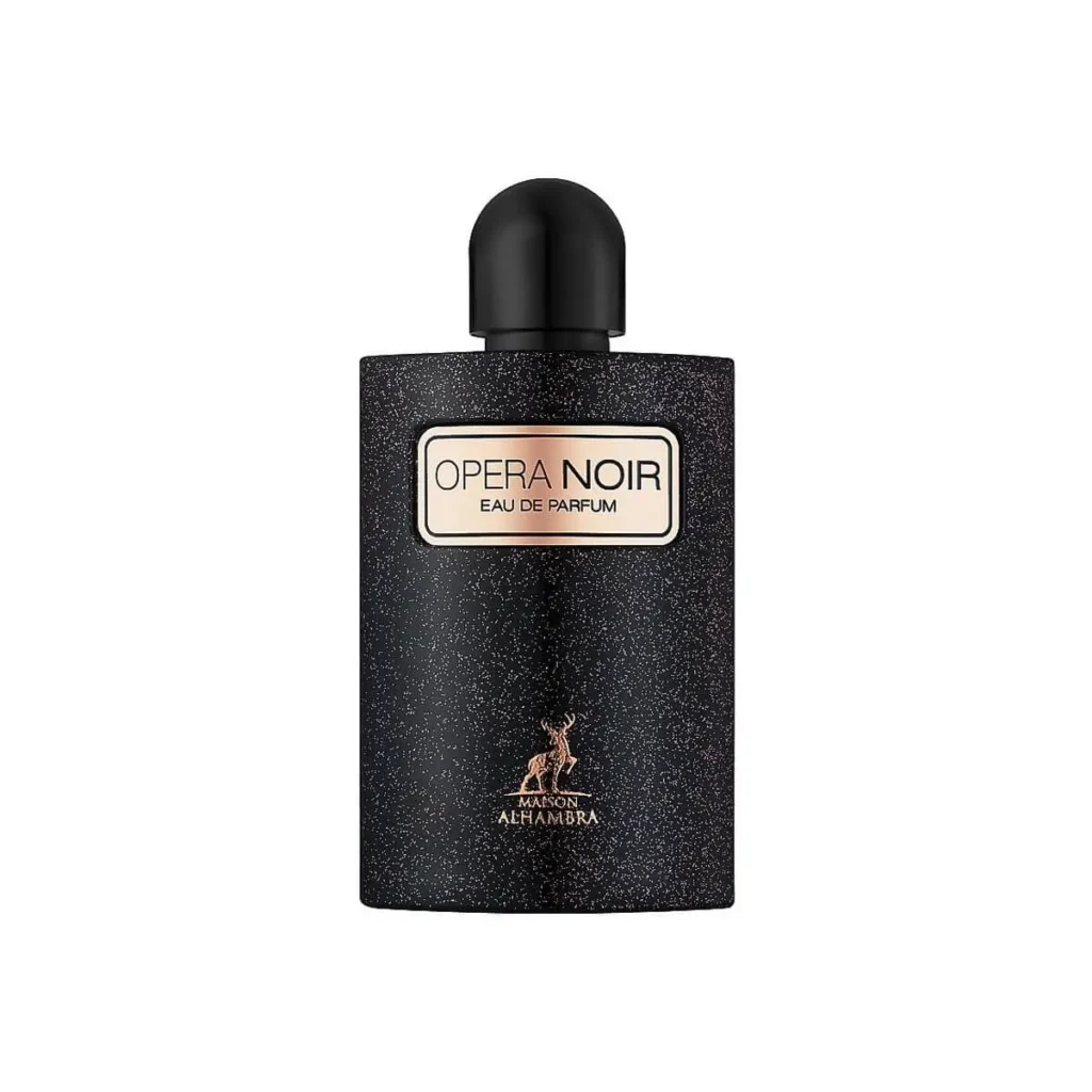 Opera Noir 100ml EDP by Maison Alhambra. Elevate your fragrance game with this long-lasting perfume that exudes elegance and sophistication.