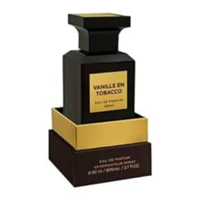 Vanille En Tobacco 80ml EDP by Fragrance World - the long-lasting and intense unisex fragrance that's perfect for any occasion.