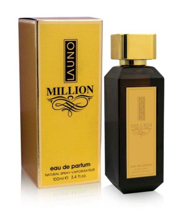 La Uno Million Perfume 100ml EDP by Fragrance World. Indulge in the luxurious and captivating blend of floral, fruity, and woody notes that
