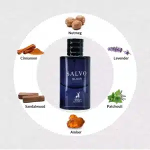 Salvo Elixir - a long-lasting fragrance with floral and fruity notes. Crafted by Maison Alhambra with high-quality ingredients, this luxurious EDP buy it