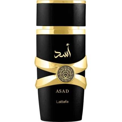 Asad 100ml EDP by Lattafa. This long-lasting fragrance is perfect for any occasion, with a unique blend of spicy and woody notes must have buy it