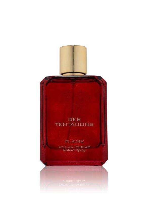 Des Tentations Flame 100ml Eau de Parfum. Immerse yourself in a symphony of freshness with and vetiver. Unveil your signature scent today.