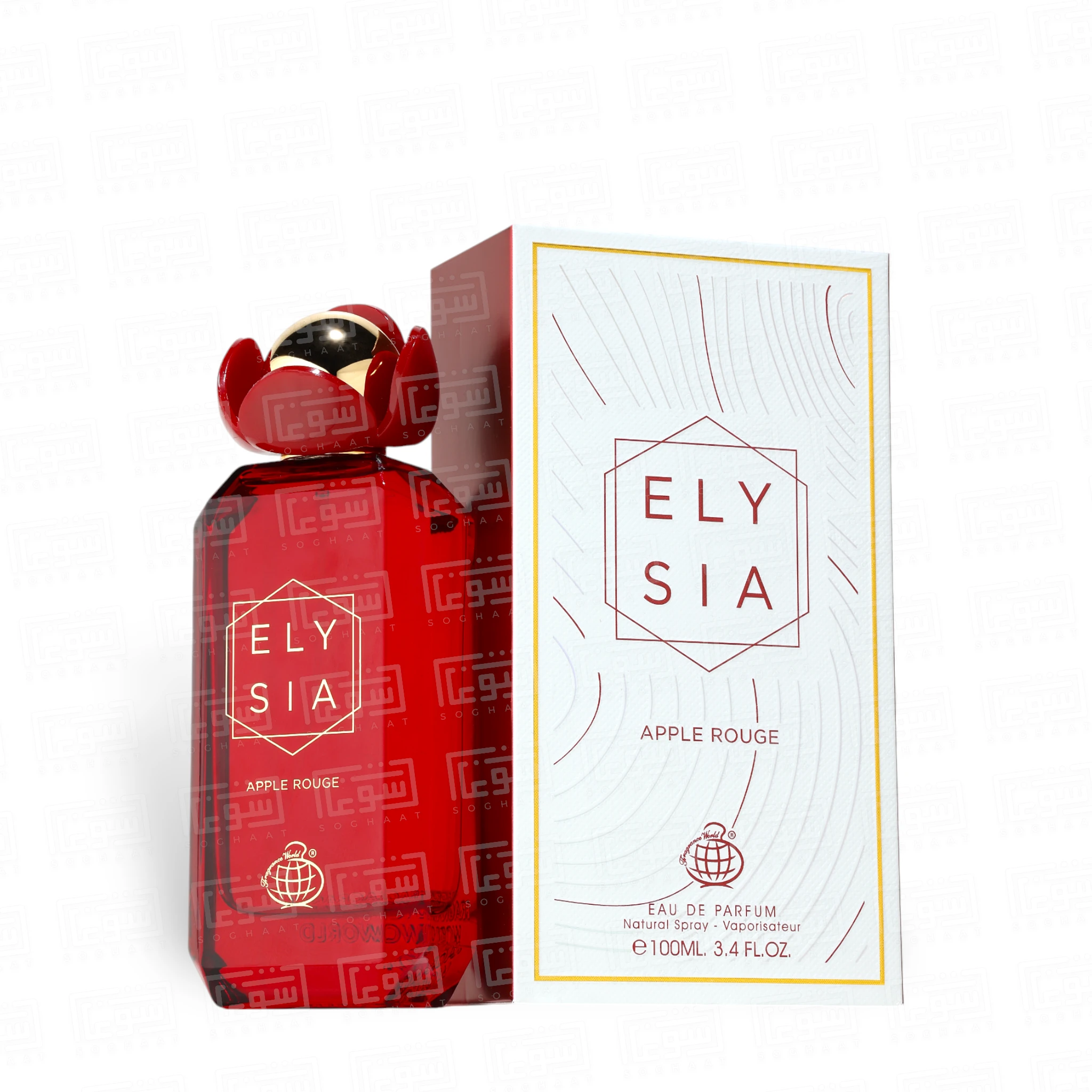 Elysia-Apple-Rouge-Perfume-Eau-de-Parfum-100ml-by-Fragrance-World Elysia Apple Rouge 100ml EDP by Fragrance World - Image 1